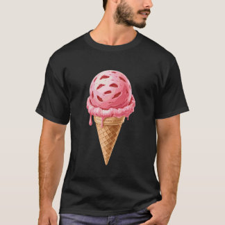 Retro ijsontwerp zomerstijl t-shirt