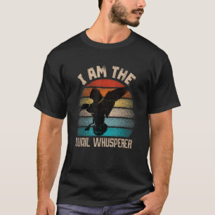 Retro Ik ben de Quail Whisperer Bird Huntin T-shirt