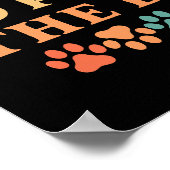 Retro  ik ben hier om alle honden te pakken poster (Hoek)