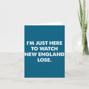 Retro ik ben hier om New England te zien verliezen Kaart