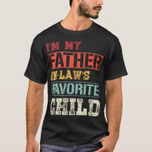 Retro Ik Ben Mijn Schoonvaders Favoriete Kind Zoon T-shirt