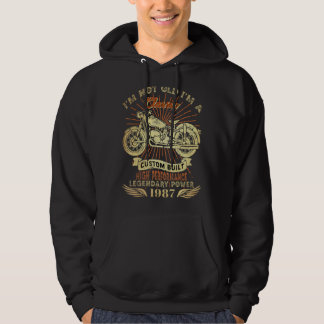 Retro Ik ben niet Oud Ik ben klassieke motorfiets  Hoodie