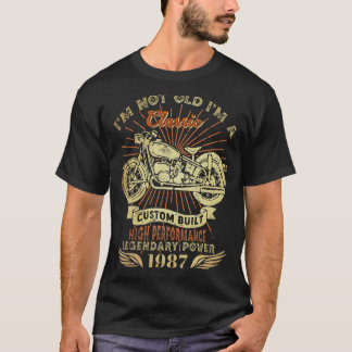 Retro Ik ben niet Oud Ik ben klassieke motorfiets  T-shirt
