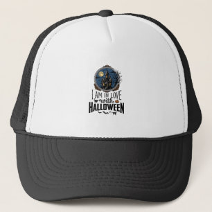 Retro Ik Ben Verliefd Op Halloween Shirt Ontwerp_1 Trucker Pet