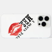 Retro Ik ben zijn Mrs. Red Lips Case-Mate iPhone Case (Achterkant (horizontaal))
