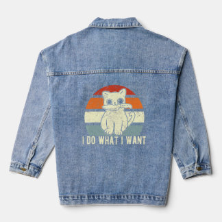 Retro ik doe wat ik wil dat de moordenaar met het  denim jacket