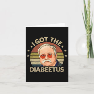 Retro Ik Heb De Suikerziekte Grappige Diabetes Typ Kaart