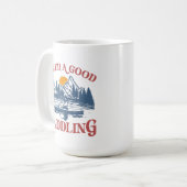 Retro Ik heb een goede paddling nodig Kayaking Kay Koffiemok (Voorkant links)