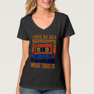 Retro ik heb geen idee wat dit Kinder cassette is T-shirt