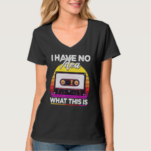 Retro Ik Heb Geen Ideet Wat Dit Is Kinderen Casset T-shirt