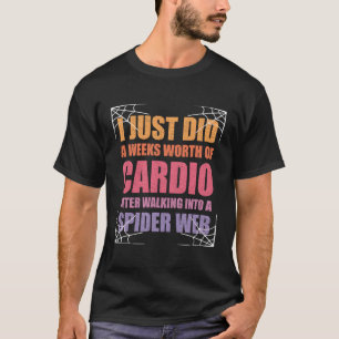 Retro Ik heb net een paar weken cardio grappig ged T-shirt