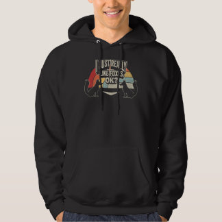 Retro Ik hou echt van Foxes Ok Fox 2 Hoodie