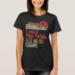 Retro ik hou er echt van als mijn vrouw me in de s t-shirt