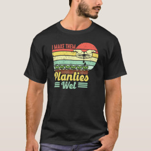 Retro  ik maak ze planten Natte Plant Garde T-shirt