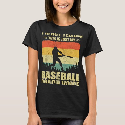 Retro Ik schreeuw niet dat dit alleen mijn honkbal T-shirt (Voorkant)