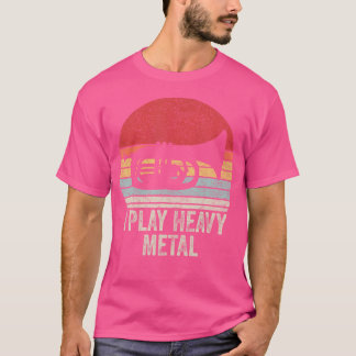  Retro Ik Speel Heavy Metal Shirt Funny Tuba