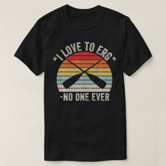 Retro Ik vind het heerlijk dat niemand ooit een g T-shirt (Design voorkant)