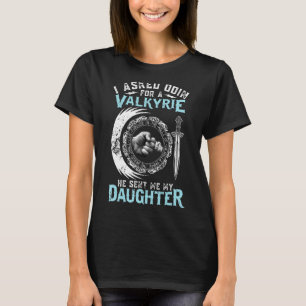 Retro, ik vroeg Odin om een valkyrie... hij stuurd T-shirt