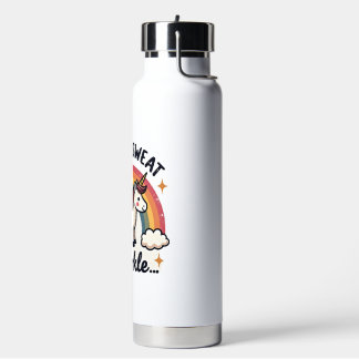 Retro Ik Zweet Niet Ik Fonkel Eenhoorn Regenboog P Waterfles