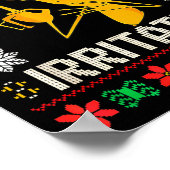 Retro I'm Mildly Irritated Marcus The Worm Christm Poster (Hoek)