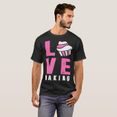 Rétro-impression Love baking Sweat - shirt à capuc (Devant entier)