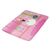 Retro in de roze Wisdiermat Badmat (Gekanteld)