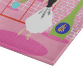 Retro in het roze snijvlak snijplank (Hoek)