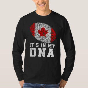 Retro in mijn DNA Canada vlagpatriottisch T-shirt