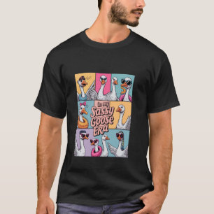 Retro in mijn domme gans-tijdperk, grappige dieren t-shirt