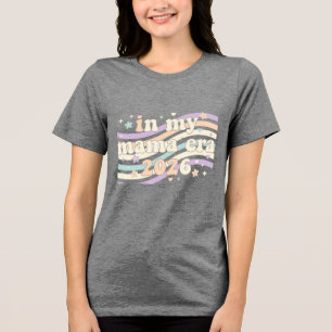 Retro In Mijn Mama Tijdperk 2026 Pastel Groovy Moe Tri-Blend Shirt