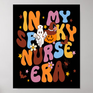 Retro In Mijn Spooky Verpleegster Era Grappig Spoo Poster
