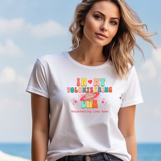 Retro In mijn vrijwilligerswerk Era groovy custom  T-shirt