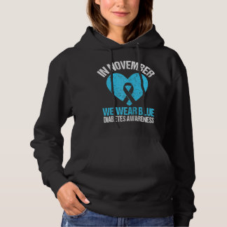 Retro in november Draag we het bewustzijn van blau Hoodie