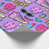 Retro in Paarse Cadeaupapier (Hoek)