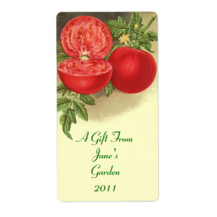 Retro inblikken pot etiketten ingeblikte goederen 