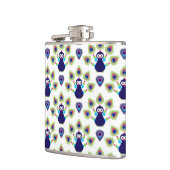 retro india exotische pauw heupfles (Links)