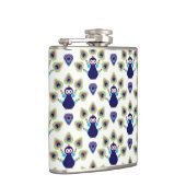 retro india exotische pauw heupfles (Rechts)