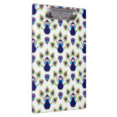 retro india exotische pauw klembord (Rechts)