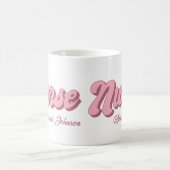 Retro Infirmière personnalisée Mug (Centre)