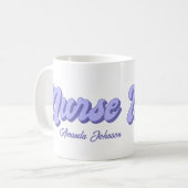 Retro Infirmière personnalisée Mug (Devant gauche)