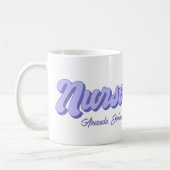 Retro Infirmière personnalisée Mug (Gauche)