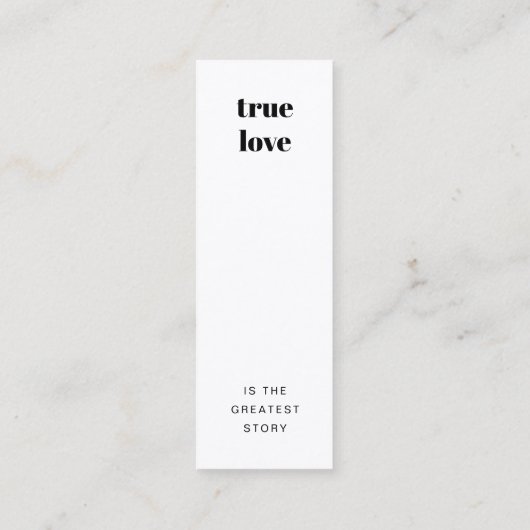 Rétro informel | Carte Signet de mariage préféré (Dos)