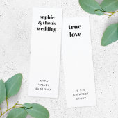 Rétro informel | Carte Signet de mariage préféré