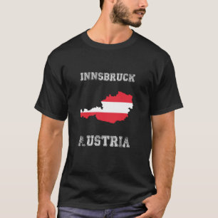 Retro Innsbruck Oostenrijk Versleten Oostenrijkse T-shirt