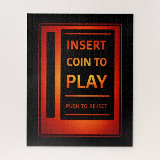 Retro Insert Coin to Play 520-Piece Puzzle (Vertical)
