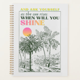 retro inspirerende zelfzorg citaat planner