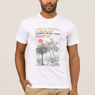 retro inspirerende zelfzorg citaat t-shirt