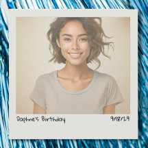 Retro  Instant Camera Uw Foto Verjaardag