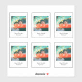 Retro Instant Foto Stijl Stickers (Vel)