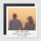 Retro instant fotonaam Sla de datummagneet op (Voorkant / Achterkant)